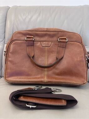 Fossil Leather Briefcase  - Brown